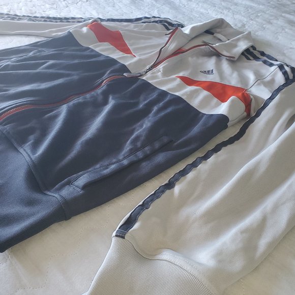 Vintage Men's Adidas Full Zip Track Workout Jacket (Sz Med) - Picture 5 of 12